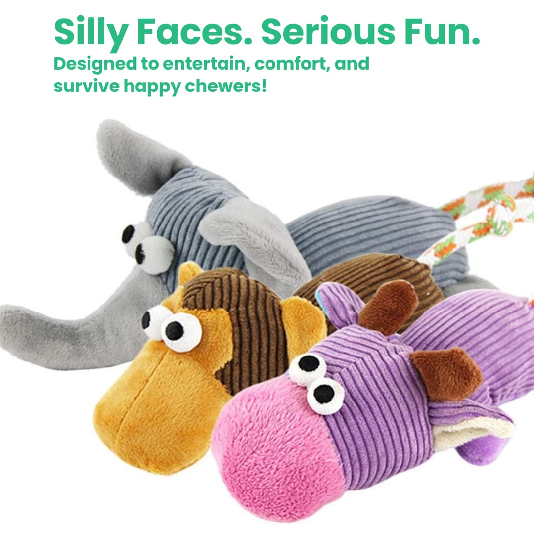 CrunchPals™ Crinkle & Squeak Animal Toy Set - Moiasun